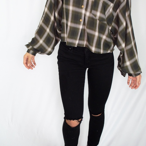 🆕 Plaid and Sad Blouse - Picture 7 of 7